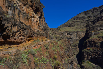 Spain Gomera island Barranco de Guarimiar