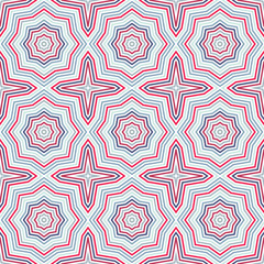 Repeated geometric tiles with octagonal ornament. Modern stylish texture. Seamless vector pattern