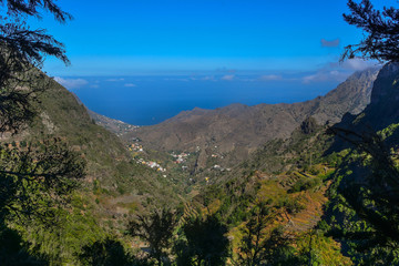 Spain Gomera island Barranco de Monteforte