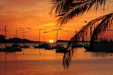 Gordijnen Sunset in Ibiza  © Ricardo