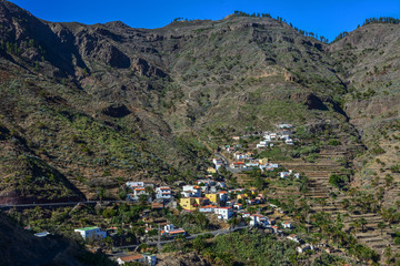 Fototapeta na wymiar Spain Gomera island Imada village