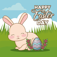 Happy easter day design