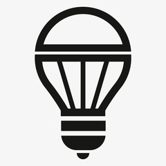 Illustration of light bulb icon on white background. light bulb icon Vector illustration.