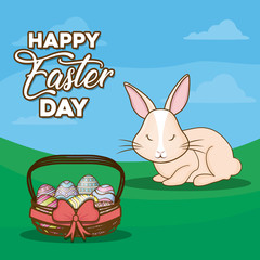 Happy easter day design
