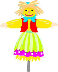 Spring doll vector © maria treter