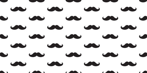 mustache  seamless pattern isolated vector wallpaper background