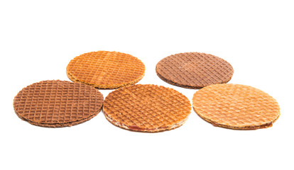 Dutch waffles isolated