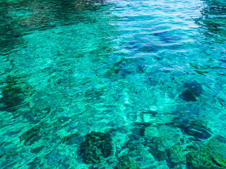 Surface of the sea Photos taken from a speedboat