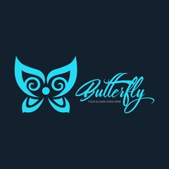 Butterfly logo template