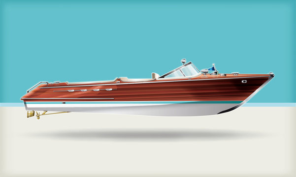 classic wooden boat
