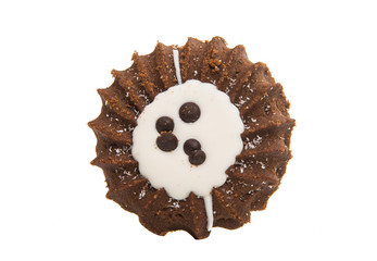 chocolate cookies isolated