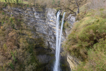Fototapeta na wymiar Gujuli Waterfall, Basque Country, Spain