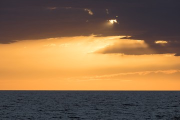 Beautiful sunset at the sea