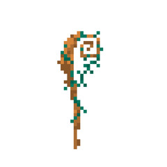 Pixel mage staff for games and websites