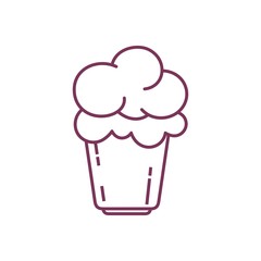 Cake illustration. Sweet cake icon