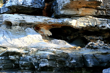 Mystic rocks on seaside