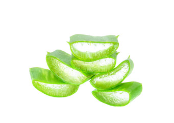 Aloe Vera on white background