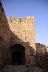 Fototapeta na wymiar remparts du chateau Saint Gilles à Tripoli