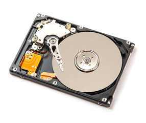 Hard drive (HDD) isolated on white background