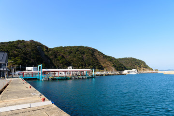 Fototapeta na wymiar 神湊漁港（福岡県宗像市）