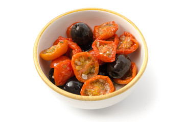 Tomaten und Oliven