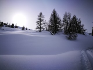 Tiefschnee Skitour