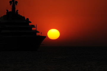 Superyacht in Ibiza