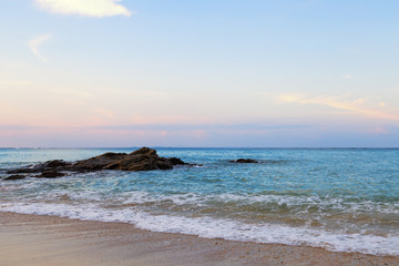 Beautiful landscape of summer beach at Okinawa, Japan