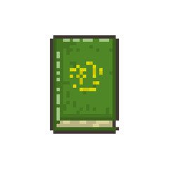 Pixel old magic book for games and websites