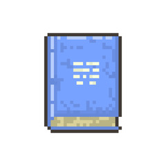 Pixel old magic book for games and websites