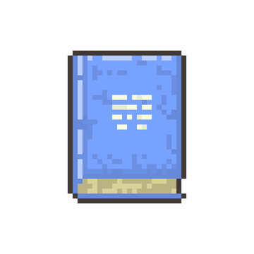 Pixel Old Magic Book For Games And Websites