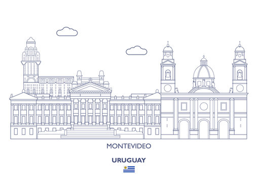 Montevideo City Skyline, Uruguay