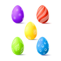 Easter vector illustration with egg