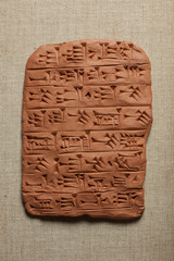 Keilschrift-Tontafel, akkadisch, Beschwörung 