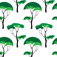 Tree Seamless Pattern