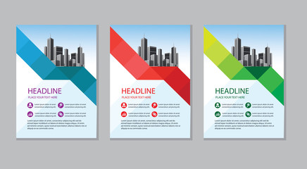 design cover book brochure flyer layout annual report business template