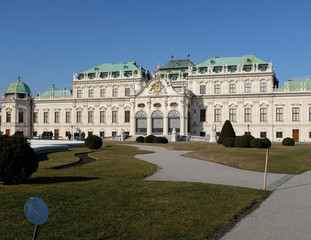 Obraz premium Belvedere im Winter, Wien, 2018