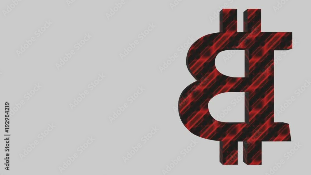Poster the symbol of growth. rotation of the bitcoin symbol. business background. place for text. seamless 