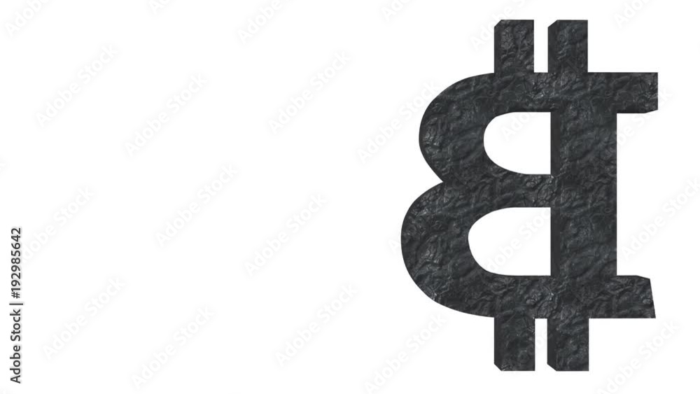 Poster silicon wave. digital economy. rotation of the bitcoin symbol. business background. place for text. 