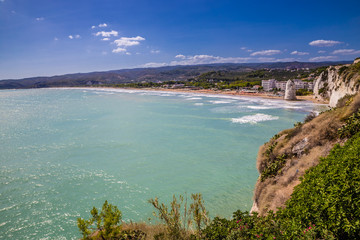 Obraz premium Castle Beach With Pizzomunno - Vieste, Italy