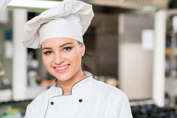 Chef Cooking, Cutting and preparing next plate