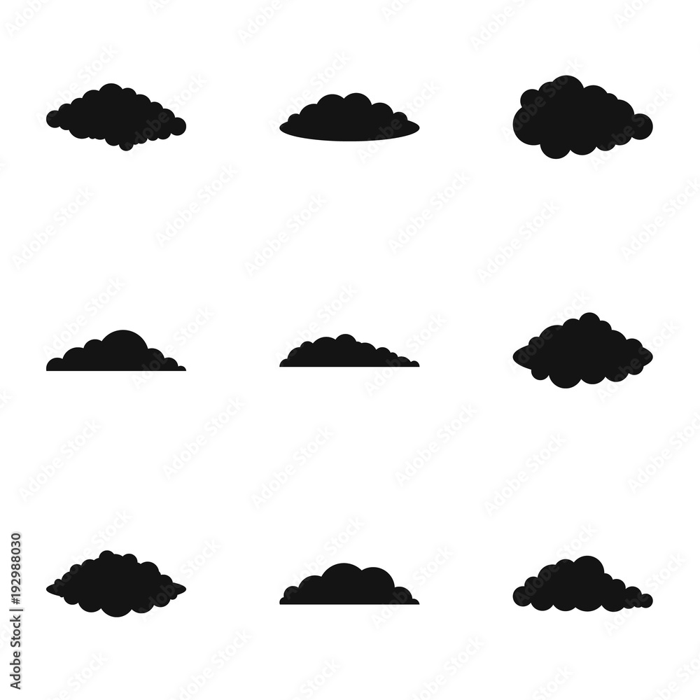 Poster swarm icons set. simple set of 9 swarm vector icons for web isolated on white background