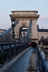 Chain Bridge, Budapest, Hungary.