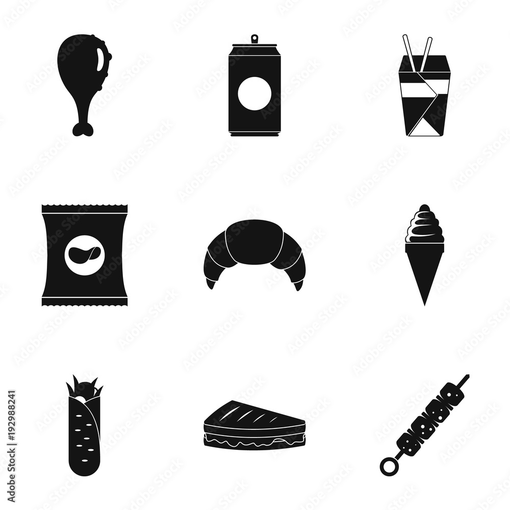 Poster swallow icons set. simple set of 9 swallow vector icons for web isolated on white background