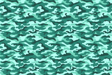 Turquoise camouflage texture. Vector