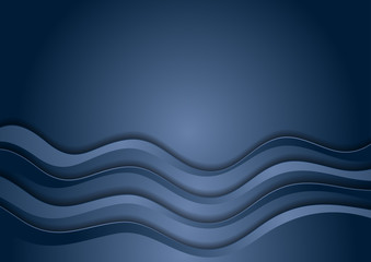 Blue corporate minimal concept waves abstract background