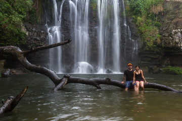 Fototapeta na wymiar Gorgeous waterfall in Costa Rica