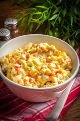 Russian traditional salad.