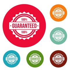 Guaranteed logo. Simple illustration of guaranteed vector logo for web