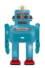  Vintage used robot Japanese 40’s illustration